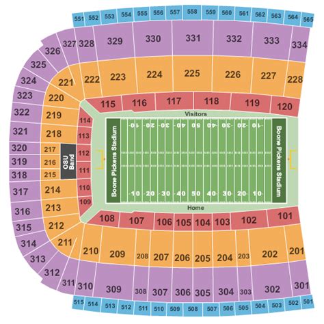 Boone Pickens Stadium Seating Chart | Boone Pickens Stadium ...