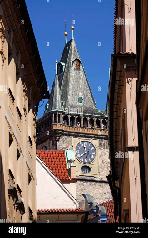 Old Town City Hall in Old Town Square in Prague, Czech Republic Stock ...