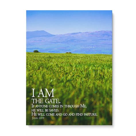 "I Am the Gate" - 5x7 Tabletop Canvas Art – I Am Israel