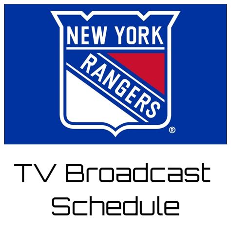 New York Rangers TV Broadcast Schedule 2023-24 | MSG+