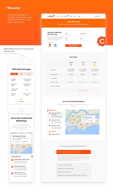 Carro Singapore Website on Behance