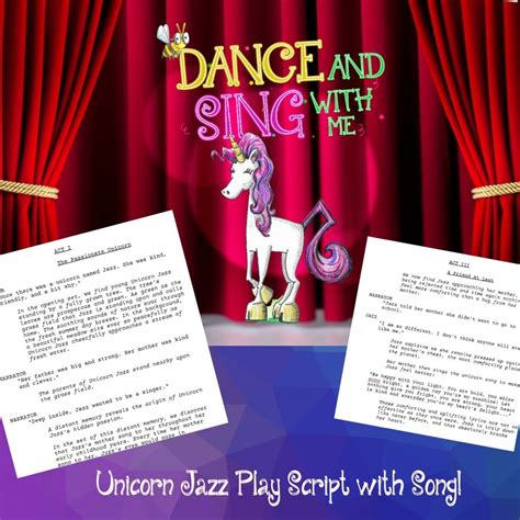 Free Theater Playwright Scripts for Elementary School Students and Drama Teachers - Unicorn Jazz