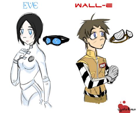 Human Wall-E and Eve by JigokuHana on DeviantArt