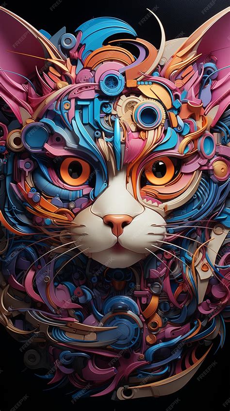 Premium AI Image | artwork in the style of animal futurism