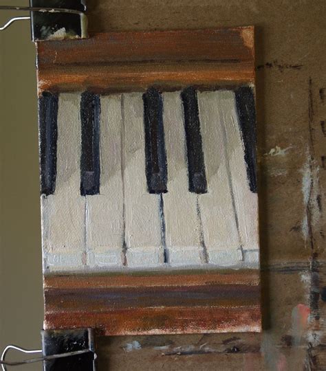 Daily Painting Practice: painting piano keys