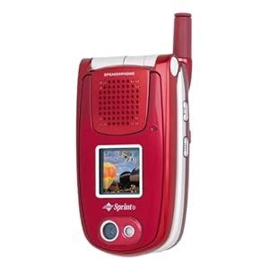 Cell Phone for Sprint: PCS Vision Picture Phone Sanyo PM-8200 Red (Sprint)