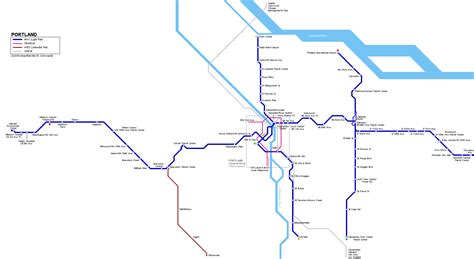 UrbanRail.Net > USA > Portland Light Rail Map