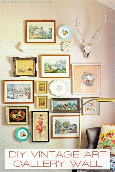 DIY Vintage Art Gallery Wall | Decor, Gallery wall, Art gallery wall