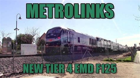 Metrolinks New Tier 4 EMD F125 Locomotive 908 on Saugus Sub. - YouTube