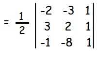 Area of Triangle Using Determinant Formula