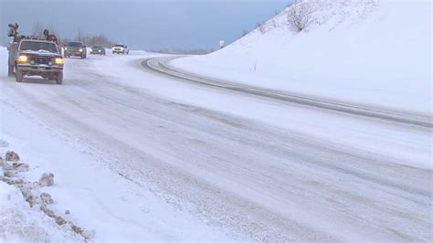 Traffic on Snowy Mountain Road in the Winter Stock Video Footage 00:11 ...