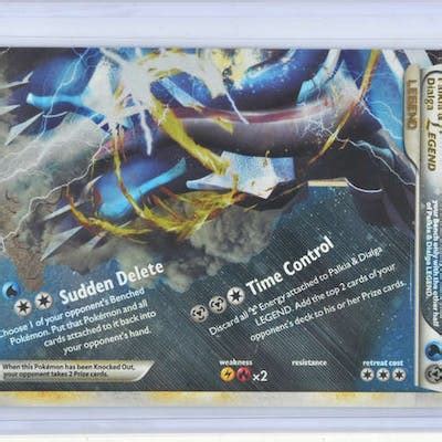 Pokemon TCG. Palkia and Dialga Legend Pokémon cards from the Heart ...