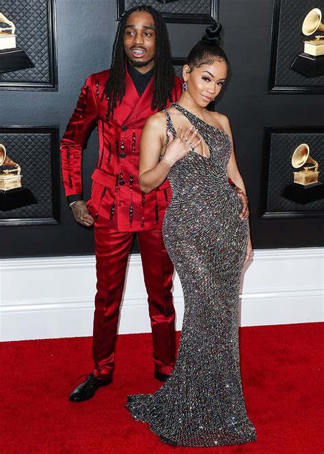 Quavo and girlfriend Saweetie arrive at the 62nd Annual GRAMMY Awards held at Staples Center on ...