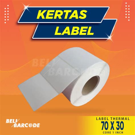 Jual Label Thermal 70x30 Kertas Sticker Barcode 70 x 30 mm 1 Line | Shopee Indonesia