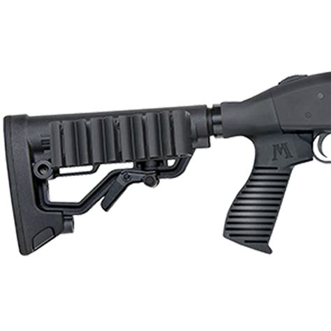 Mossberg 590 9-Shot Adjustable Stock Pistol Grip Kit Black 12ga 3in Pump Action Shotgun - 20in ...