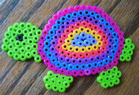 Perler Bead Colorful Turtle | Perler Bead Ideas & Supplies | Flickr