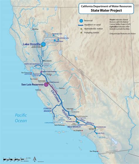 California State Water Project - Wikipedia - California Water Map | Printable Maps