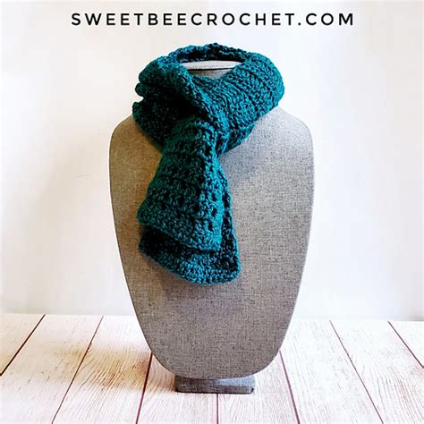 Ravelry: Beginner Double Crochet Scarf pattern by Sweet Bee Crochet