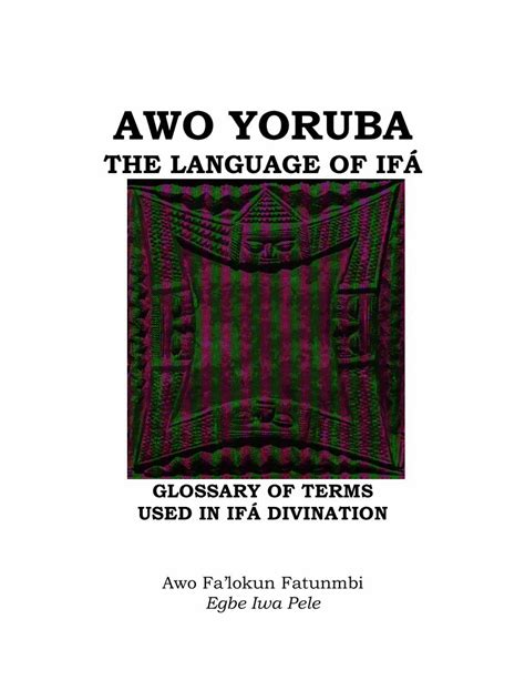 (PDF) Awo Yoruba - DOKUMEN.TIPS