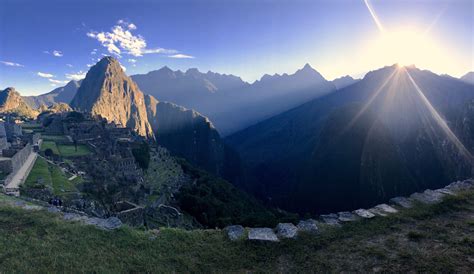 Catching the sunrise at Machu Picchu, Peru during the Winter Solstice ...