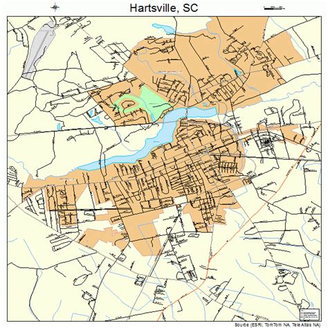 Hartsville South Carolina Street Map 4532560