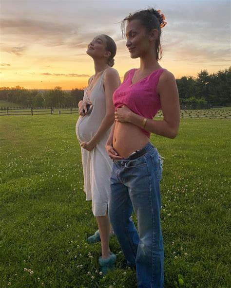 Bella Hadid Shares Baby Bump Photo of Pregnant Gigi Hadid