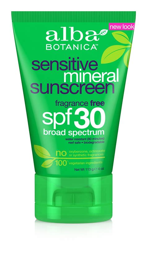 Alba Botanica Sensitive Mineral Sunscreen SPF 30 ingredients (Explained)