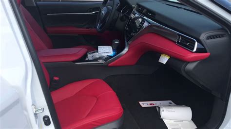 Toyota Camry Xse Red Leather Interior