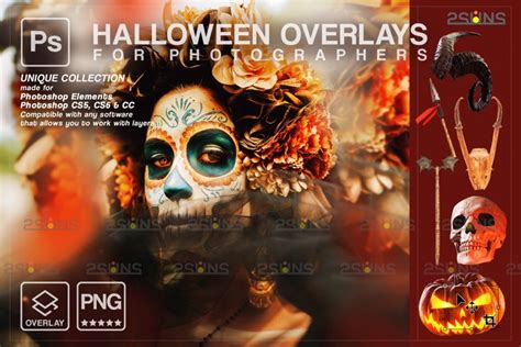 Halloween clipart Halloween overlay, Photoshop (1584036)