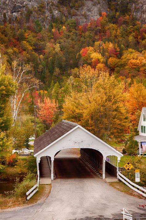 covered bridge | fall colors | A U T U M N ... | Pinterest