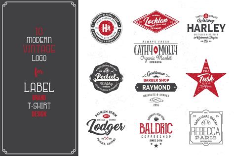 10 Vintage Logo Templates | Branding & Logo Templates ~ Creative Market