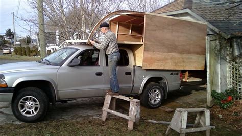 Homemade off grid truck camper DIY - YouTube