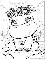 22 Hippo Coloring Pages Free PDF Printables sketch template
