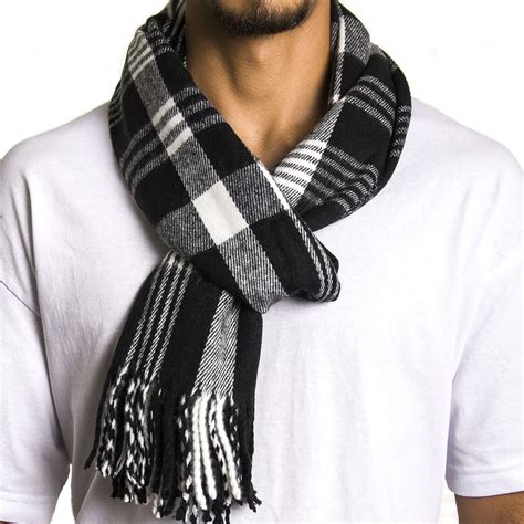 Alpine Swiss Mens Scarves Winter Scarf Plaid Long Stole Cowl Womens Wrap Shawl | eBay