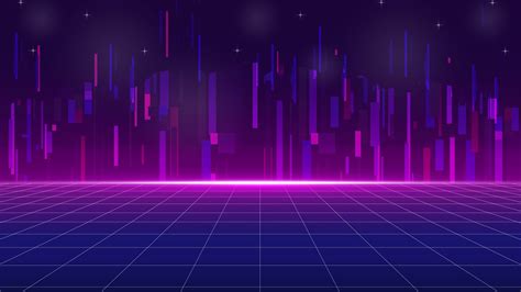 Artistic Purple Blue Retrowave Lines Minimalism HD Vaporwave Wallpapers ...