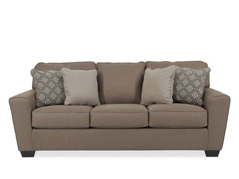 Contemporary 87" Three-Seater Sofa in Brown | Mathis Brothers Furniture