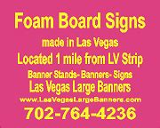 Custom Las Vegas Poster Board Signs - Las Vegas Large Banners