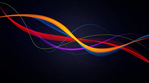 Colored Ribbons HD Wallpaper - WallpaperFX