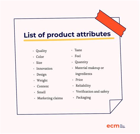 17 Product Attribute Examples & Types for Ecommerce - The Ecomm Manager