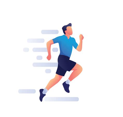 Running man Cartoon character jogging 2981827 Vector Art at Vecteezy