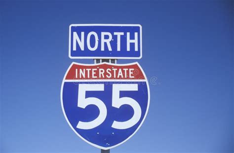 Interstate Highway 55 stock photo. Image of color, united - 26282830