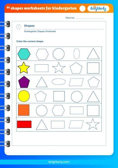 Free Printable Shapes Worksheets For Kindergarten [PDFs]