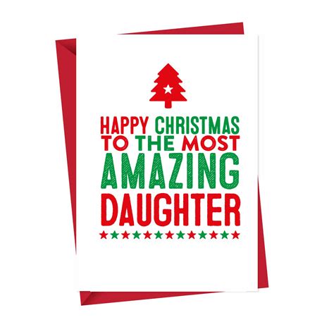 Amazing Daughter Christmas Card - A is for Alphabet