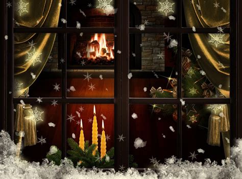 Christmas Fireplace Wallpapers - Wallpaper Cave