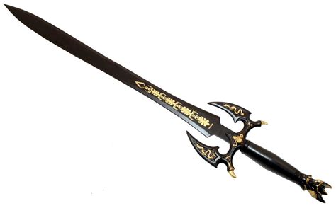 38" Black Medieval Sword Sharp with Sheath – Habib Cash & Carry