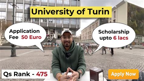 UNIVERSITY OF TURIN ! ADMISSION ! TUITION FEE ! SCHOLARSHIP - YouTube