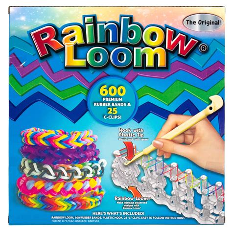 Rainbow Loom Bracelet-Making Kit with 600 Premium Rubber Bands, Boys and Girls, Child, Ages 7 ...