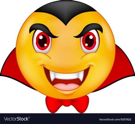 Vampire emoticon Royalty Free Vector Image - VectorStock