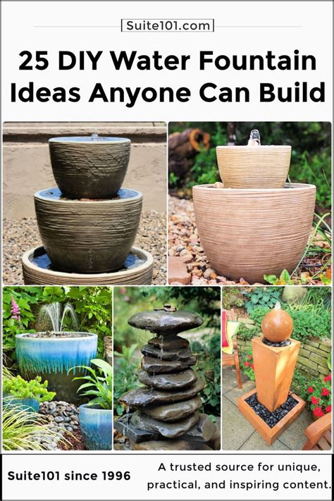 25 DIY Water Fountain Ideas to Beautify Your Garden