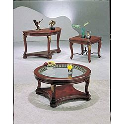 Kimberly Cherrywood 3-piece Coffee/ End Table Set - Bed Bath & Beyond - 4107389